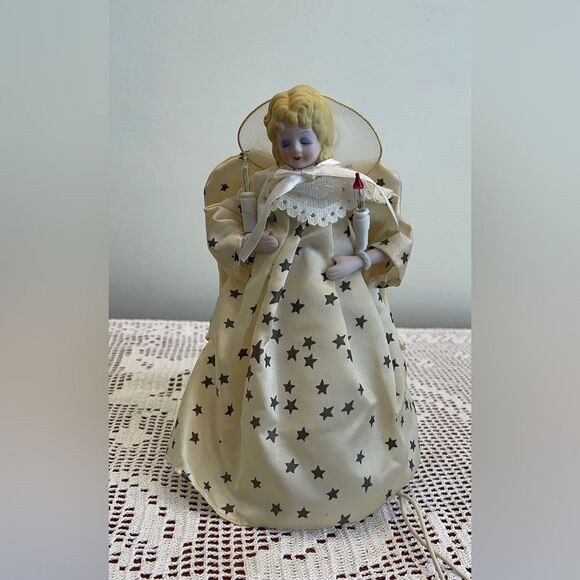 Vintage Angel Tree topper || Flashing tree topper || Christmas tree decorations - Picture 13 of 13